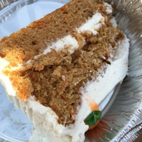 Gluten-free carrot cake from Pala Pizza
